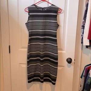 Calvin Klein Dress Gray/Black